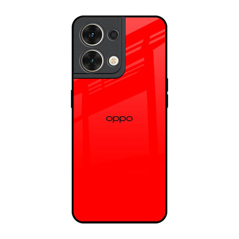 Blood Red Oppo Reno8 5G Glass Back Cover Online