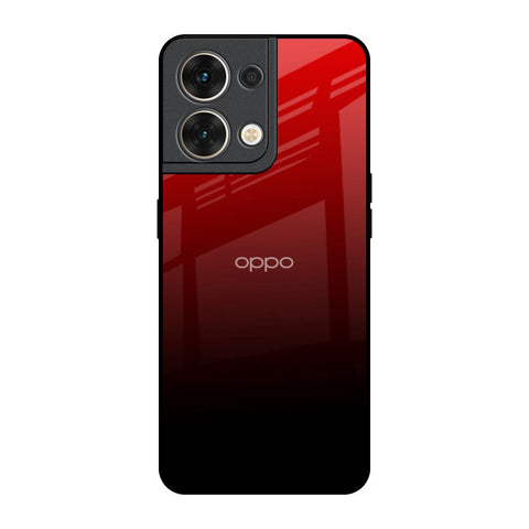 Maroon Faded Oppo Reno8 5G Glass Back Cover Online