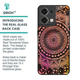 Floral Mandala Glass Case for Oppo Reno8 5G