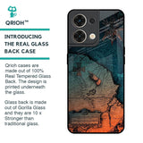 Geographical Map Glass Case for Oppo Reno8 5G