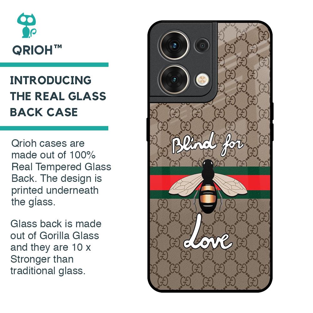 Blind For Love Glass Case for Oppo Reno8 5G