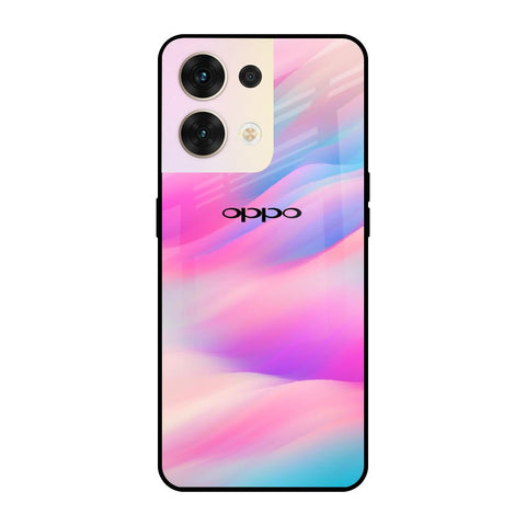 Colorful Waves Oppo Reno8 5G Glass Cases & Covers Online