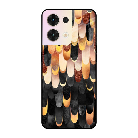 Bronze Abstract Oppo Reno8 5G Glass Cases & Covers Online