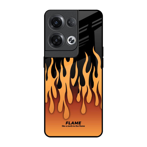 Fire Flame Oppo Reno8 Pro 5G Glass Back Cover Online