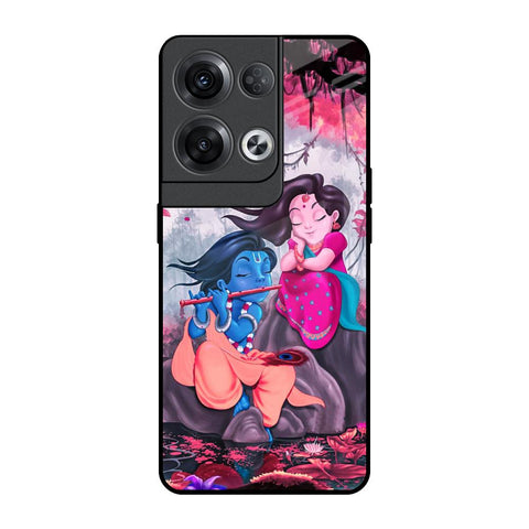 Radha Krishna Art Oppo Reno8 Pro 5G Glass Back Cover Online