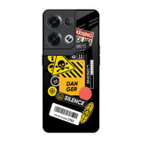 Danger Signs Oppo Reno8 Pro 5G Glass Back Cover Online