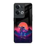 Retro Astronaut Oppo Reno8 Pro 5G Glass Back Cover Online