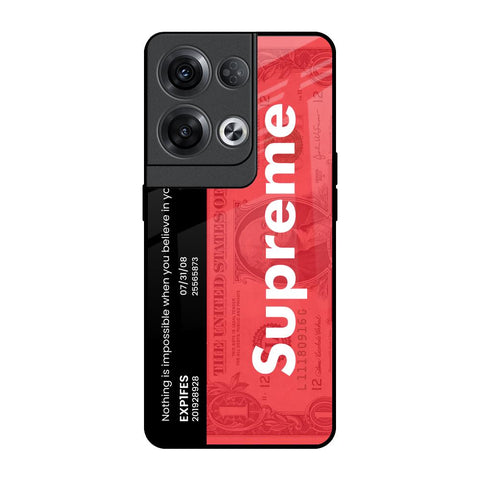 Supreme Ticket Oppo Reno8 Pro 5G Glass Back Cover Online