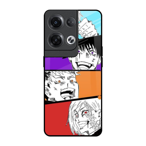 Anime Sketch Oppo Reno8 Pro 5G Glass Back Cover Online