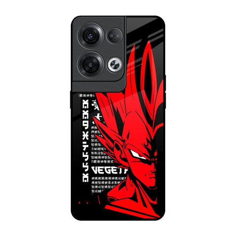 Red Vegeta Oppo Reno8 Pro 5G Glass Back Cover Online