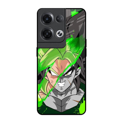 Anime Green Splash Oppo Reno8 Pro 5G Glass Back Cover Online