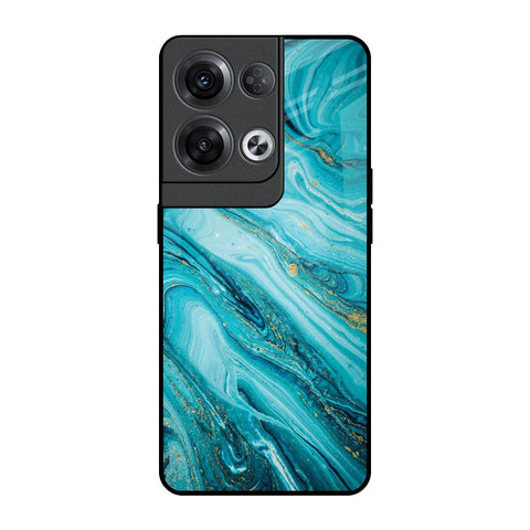 Ocean Marble Oppo Reno8 Pro 5G Glass Back Cover Online