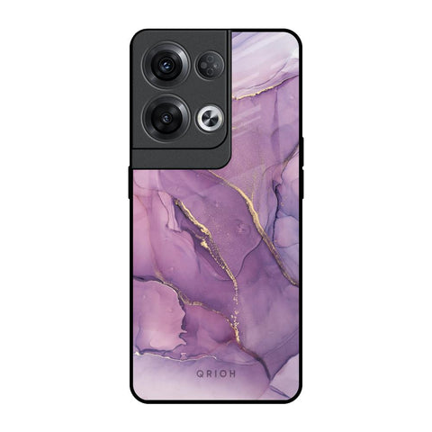 Purple Gold Marble Oppo Reno8 Pro 5G Glass Back Cover Online