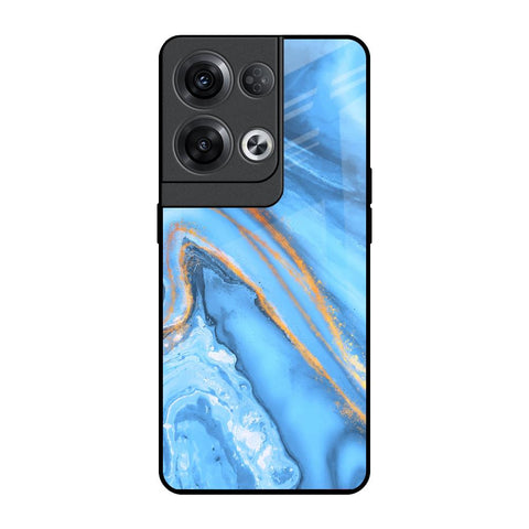 Vibrant Blue Marble Oppo Reno8 Pro 5G Glass Back Cover Online