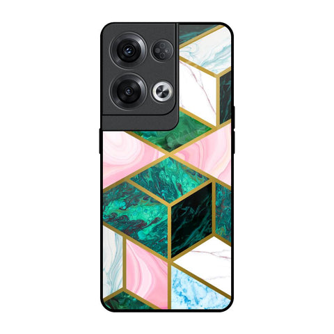 Seamless Green Marble Oppo Reno8 Pro 5G Glass Back Cover Online