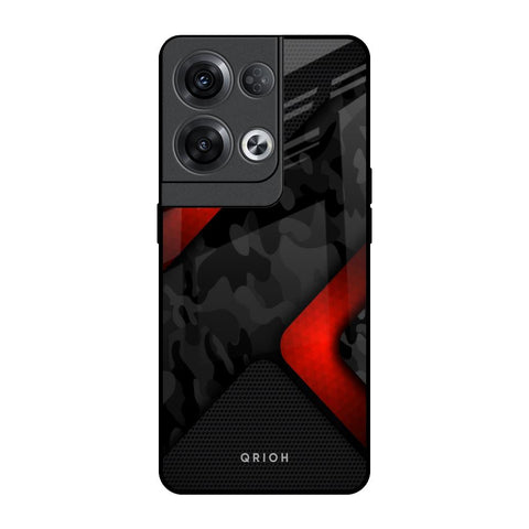 Modern Camo Abstract Oppo Reno8 Pro 5G Glass Back Cover Online