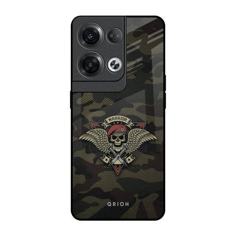 Army Warrior Oppo Reno8 Pro 5G Glass Back Cover Online