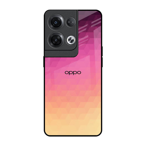 Geometric Pink Diamond Oppo Reno8 Pro 5G Glass Back Cover Online