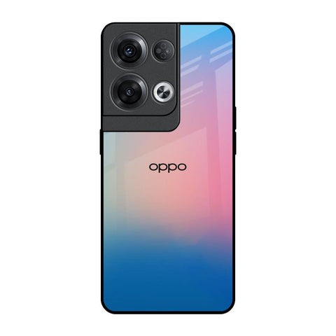 Blue & Pink Ombre Oppo Reno8 Pro 5G Glass Back Cover Online
