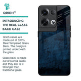 Dark Blue Grunge Glass Case for Oppo Reno8 Pro 5G