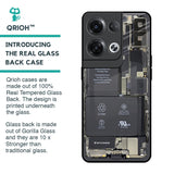 Skeleton Inside Glass Case for Oppo Reno8 Pro 5G
