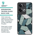 Abstact Tiles Glass Case for Oppo Reno8 Pro 5G
