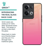 Pastel Pink Gradient Glass Case For Oppo Reno8 Pro 5G