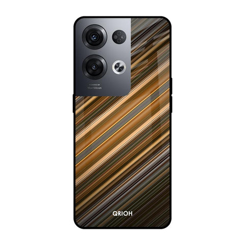 Diagonal Slash Pattern Oppo Reno8 Pro 5G Glass Cases & Covers Online