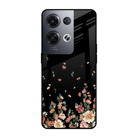 Floating Floral Print Oppo Reno8 Pro 5G Glass Cases & Covers Online