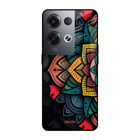 Retro Gorgeous Flower Oppo Reno8 Pro 5G Glass Cases & Covers Online