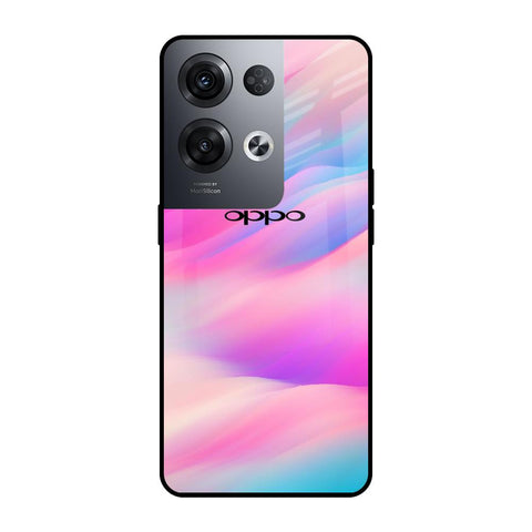 Colorful Waves Oppo Reno8 Pro 5G Glass Cases & Covers Online