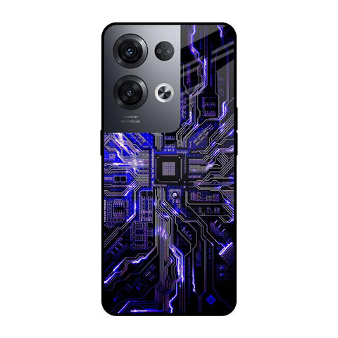 Techno Color Pattern Oppo Reno8 Pro 5G Glass Cases & Covers Online