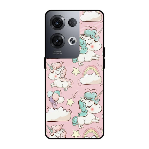 Balloon Unicorn Oppo Reno8 Pro 5G Glass Cases & Covers Online