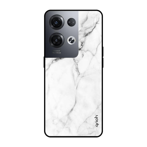 Modern White Marble Oppo Reno8 Pro 5G Glass Cases & Covers Online