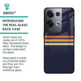 Tricolor Stripes Glass Case For Oppo Reno8 Pro 5G