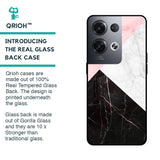 Marble Collage Art Glass Case For Oppo Reno8 Pro 5G