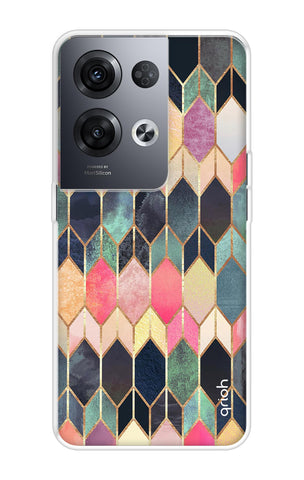 Shimmery Pattern Oppo Reno8 Pro 5G Back Cover