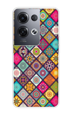 Multicolor Mandala Oppo Reno8 Pro 5G Back Cover