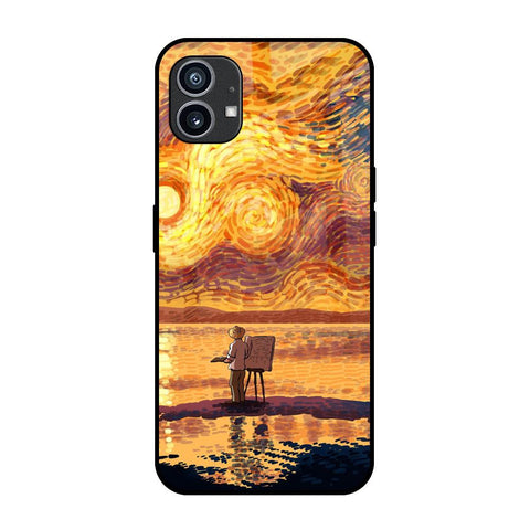 Sunset Vincent Nothing Phone 1 Glass Back Cover Online