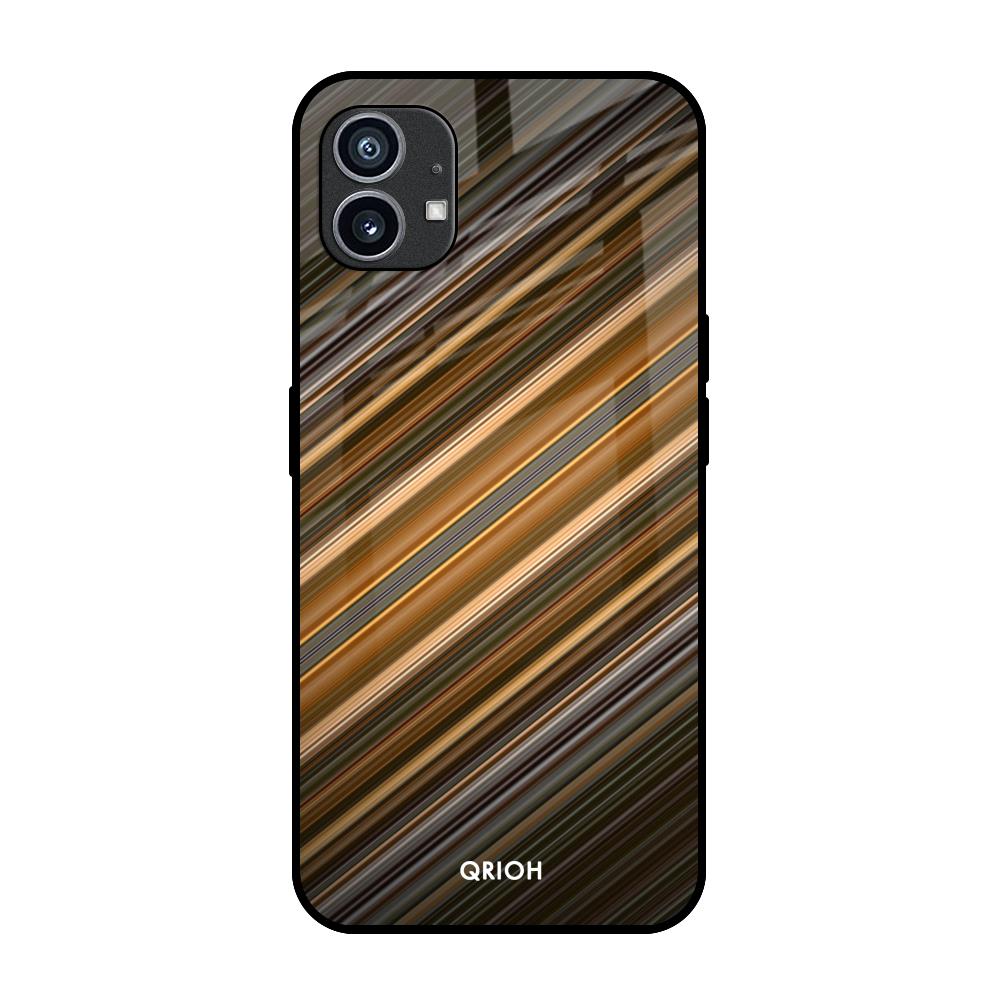 Diagonal Slash Pattern Nothing Phone 1 Glass Back Cover Online