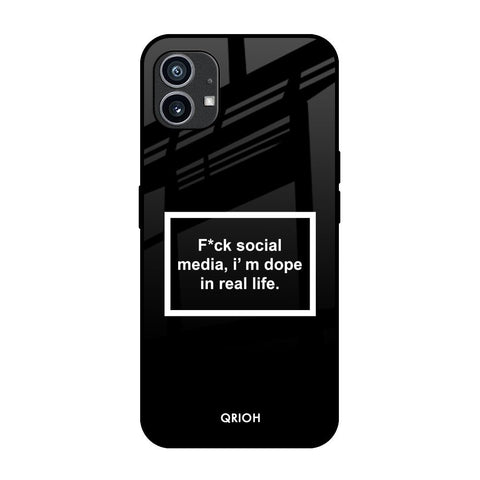 Dope In Life Nothing Phone 1 Glass Back Cover Online