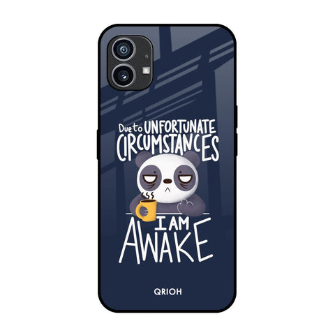 Struggling Panda Nothing Phone 1 Glass Back Cover Online