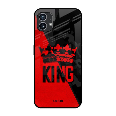 I Am A King Nothing Phone 1 Glass Back Cover Online