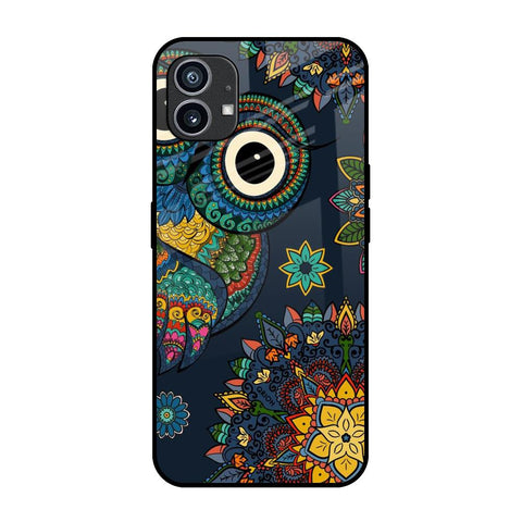 Owl Art Nothing Phone 1 Glass Back Cover Online