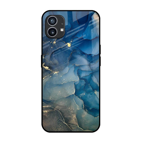 Blue Cool Marble Nothing Phone 1 Glass Back Cover Online