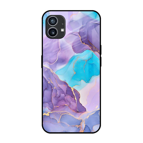 Alcohol ink Marble Nothing Phone 1 Glass Back Cover Online