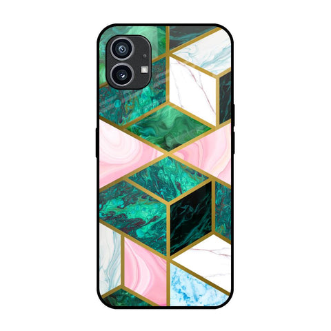 Seamless Green Marble Nothing Phone 1 Glass Back Cover Online