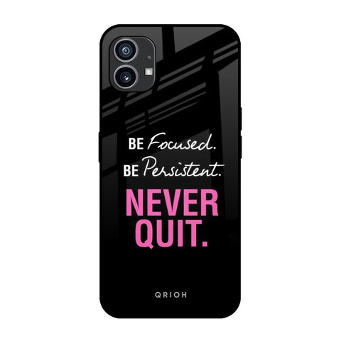 Be Focused Nothing Phone 1 Glass Back Cover Online