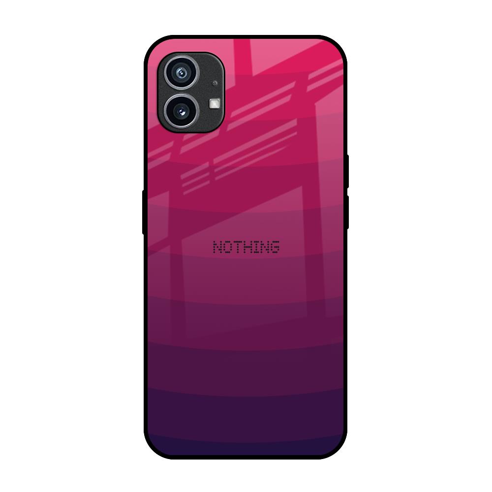 Wavy Pink Pattern Nothing Phone 1 Glass Back Cover Online