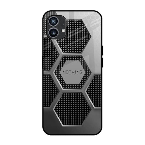 Hexagon Style Nothing Phone 1 Glass Back Cover Online